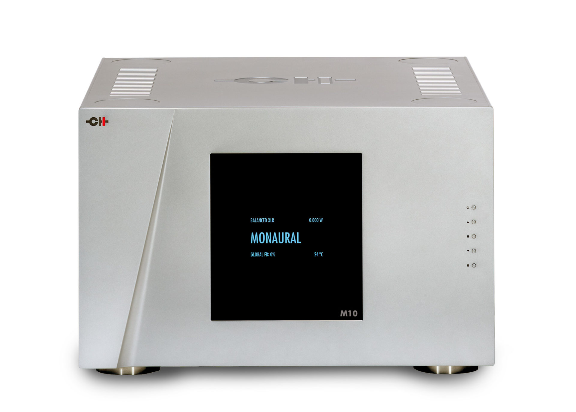 CH-Precision-M10-Power-Amplifier-front-view-high-angle-Monaural-screen