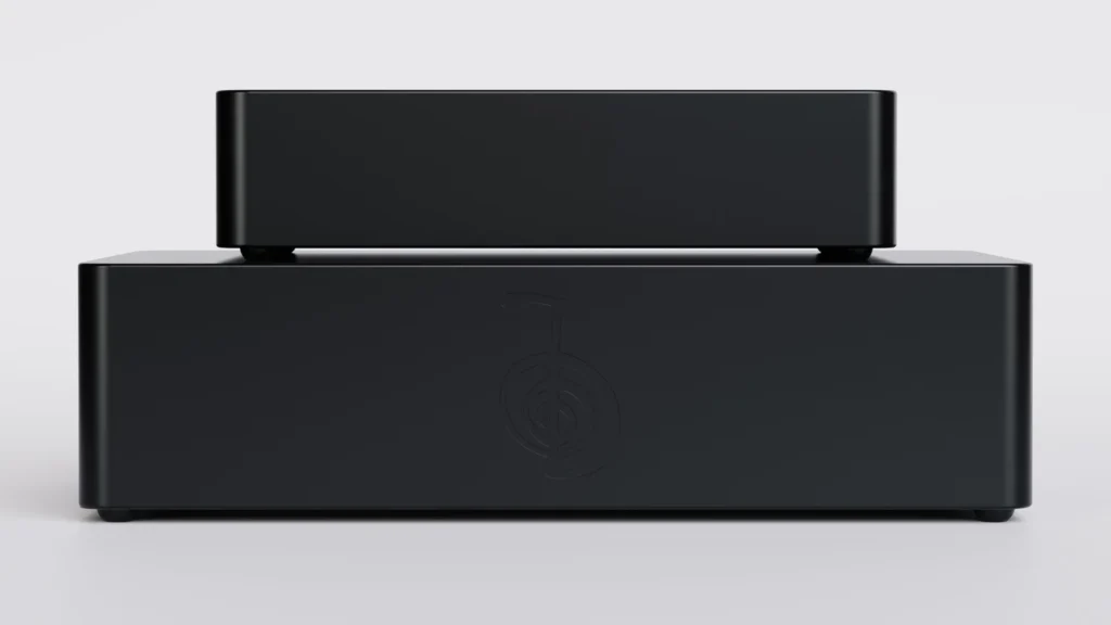 Reiki Audio SuperSwitch on the PRO Linear PSU, front