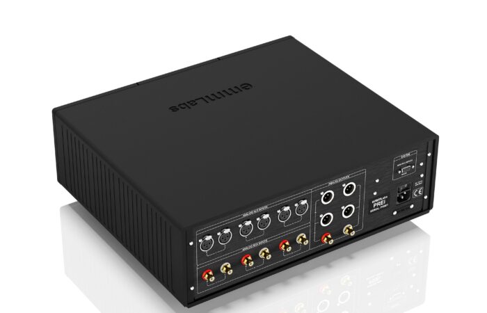 EMM Labs PREi in black, rear panel