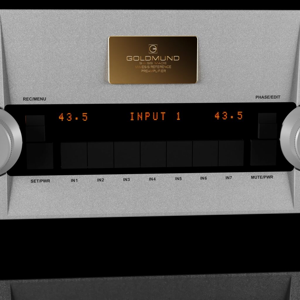 Goldmund Mimesis Reference, front panel